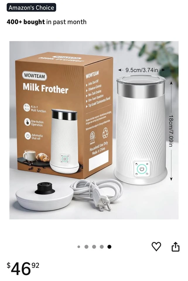 Electric 4-in-1 Milk Frother - photo 2