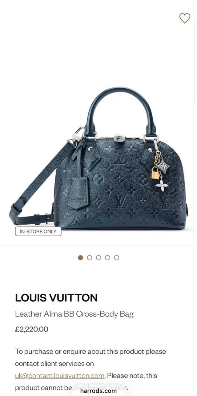 Louis Vuitton Leather Alma BB Bag