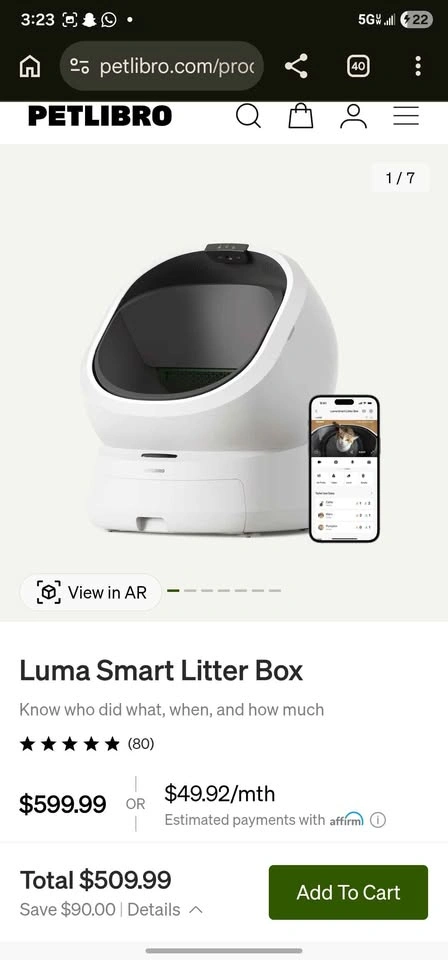 New Petlibro Luma Smart Litter Box - photo 5