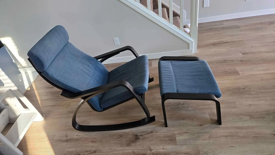 IKEA Poäng Rocking Chair and Ottoman - photo 2