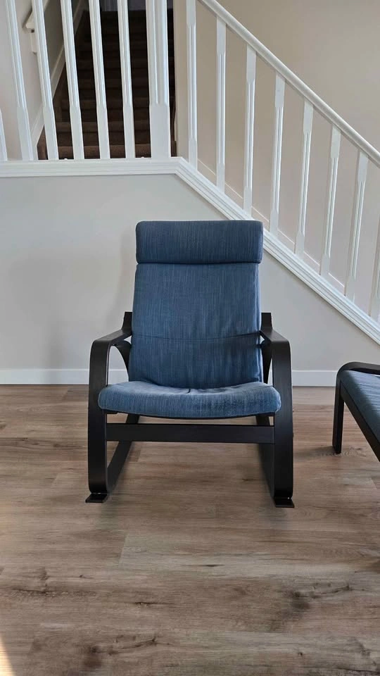 IKEA Poäng Rocking Chair and Ottoman - photo 3