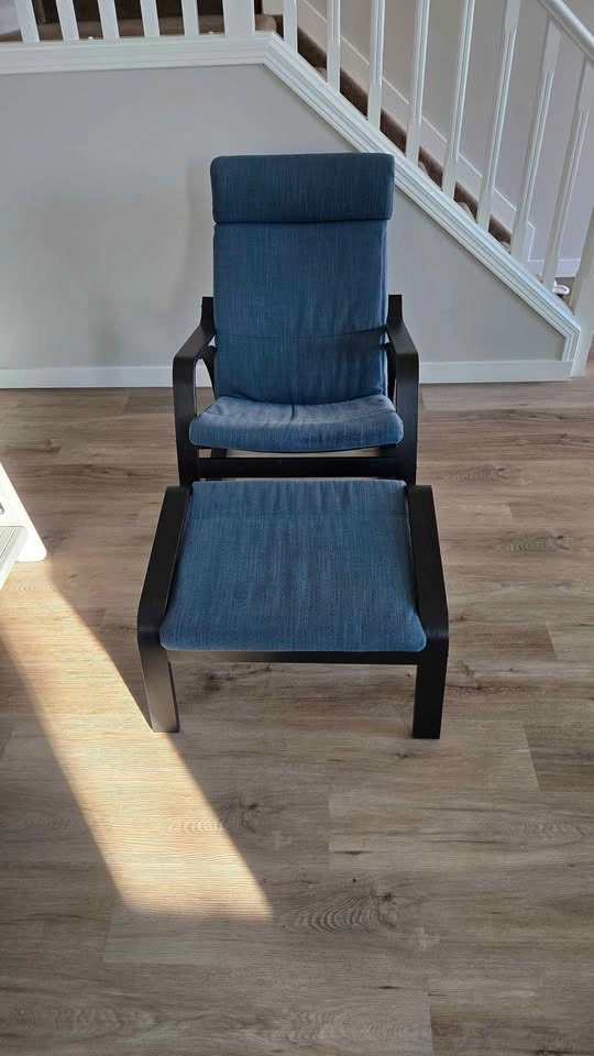 IKEA Poäng Rocking Chair and Ottoman - photo 5