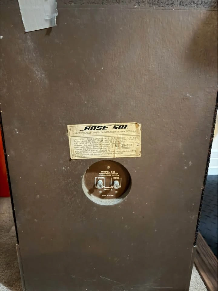 Vintage Bose 501 Series II Loudspeaker set of 2 - photo 3