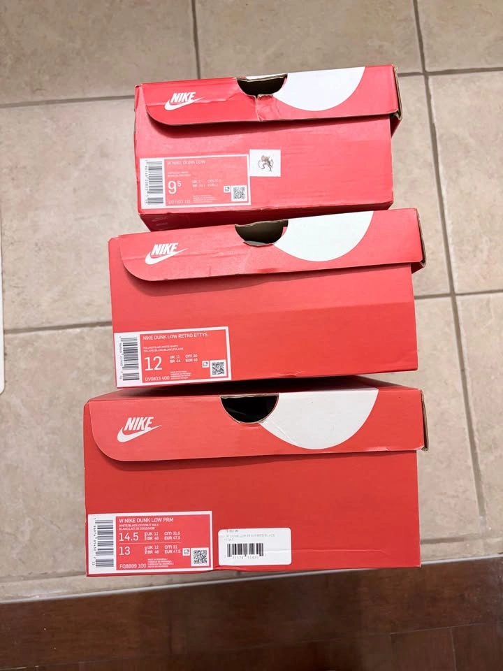 Nike Dunks: Polar Blue 12, Panda 13, Coconut Milk 9.5W/8M - photo 2
