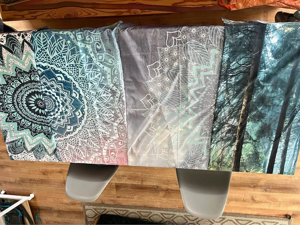 4 Boho Wall Tapestries – Mandala & Forest Designs