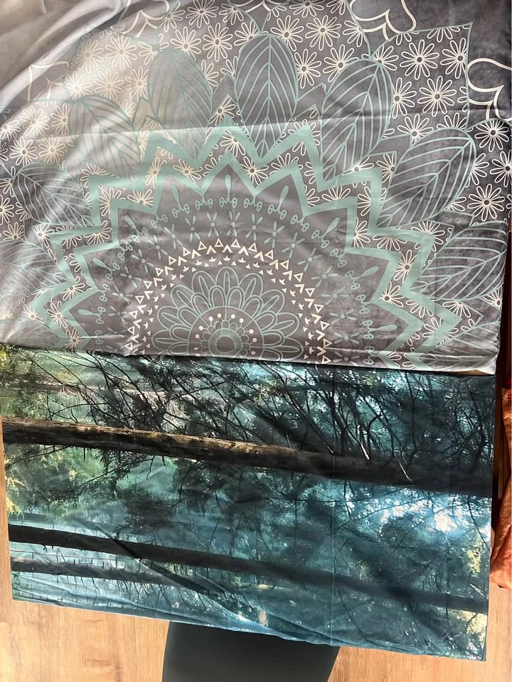 4 Boho Wall Tapestries – Mandala & Forest Designs - photo 2