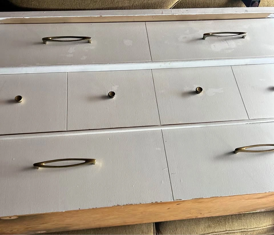 Dresser and Mirror Set