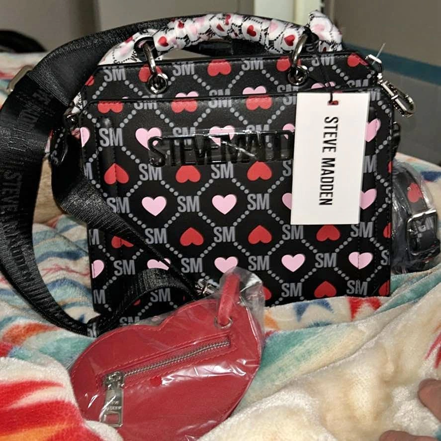 Steve Madden Heart Print Purse