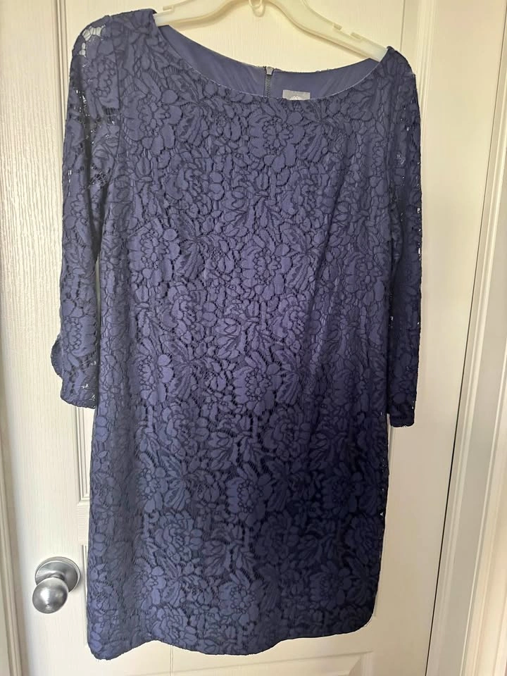 Vince Camuto Navy Lace Dress