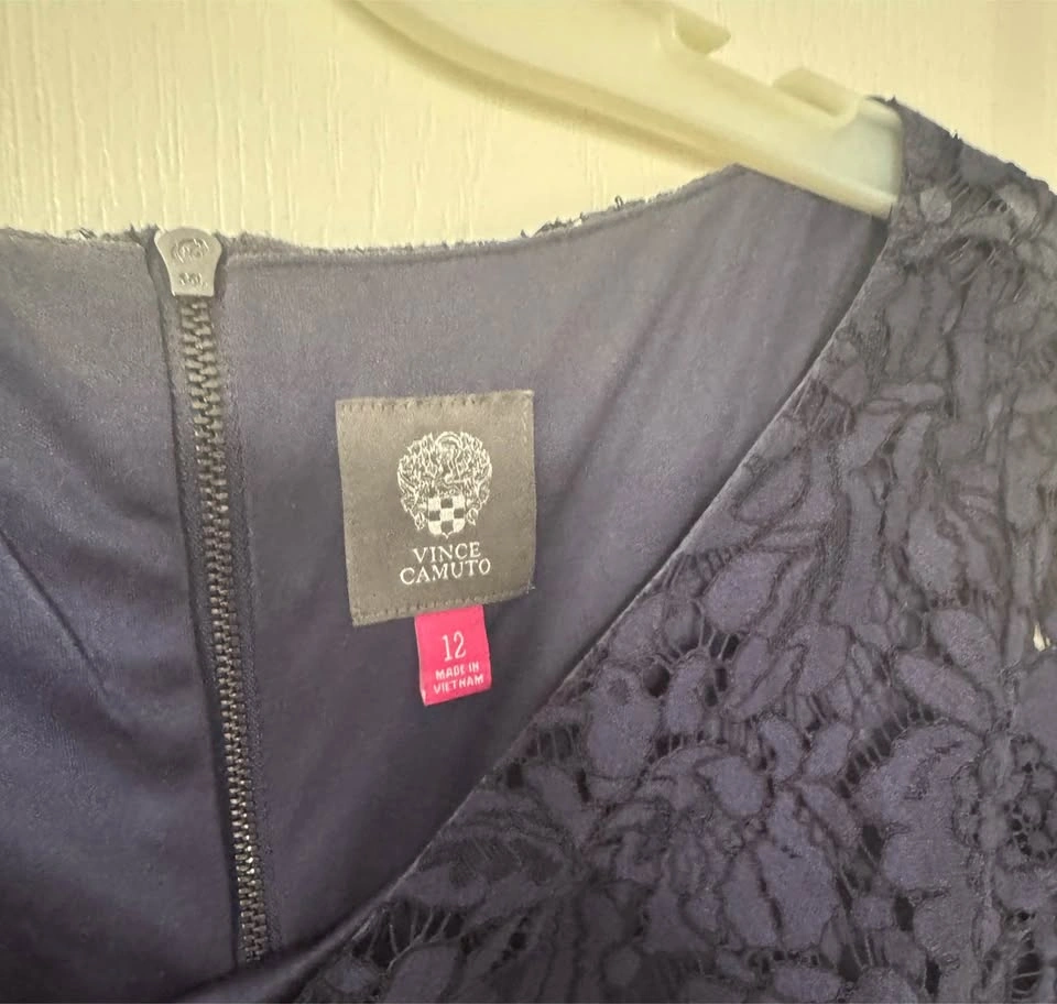 Vince Camuto Navy Lace Dress - photo 2