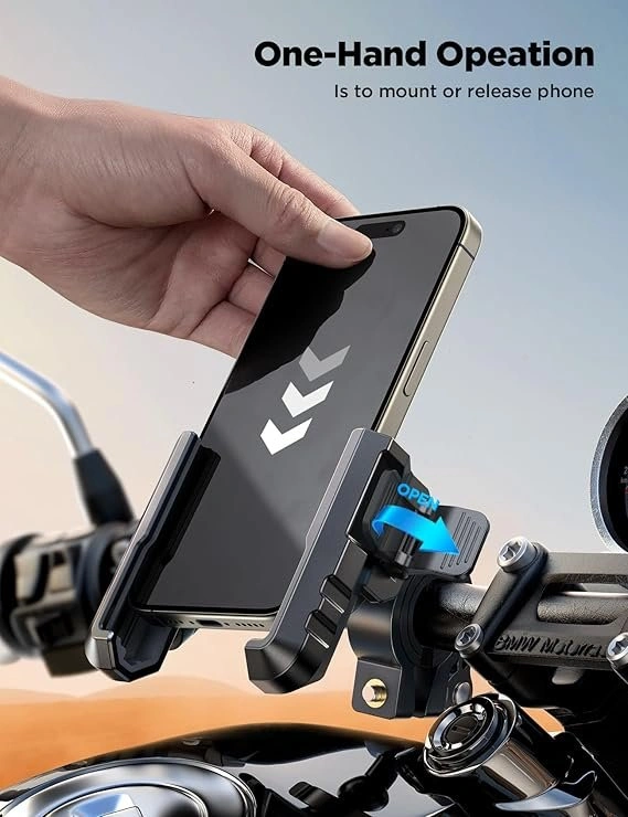 JOYROOM Motorcycle/Bicycle Phone Holder - No Camera Block - photo 2