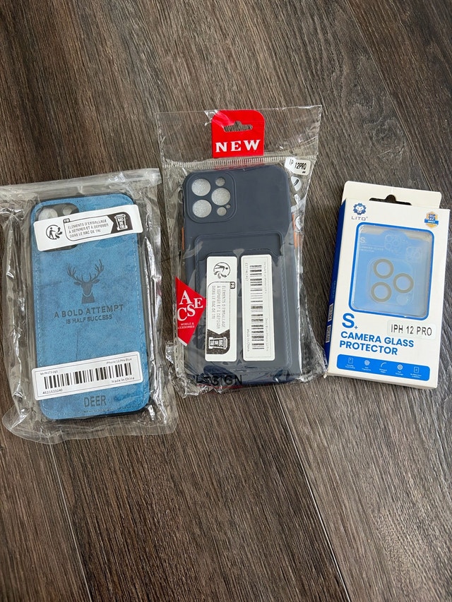 iPhone 12 Pro Cases + Camera Glass Protector