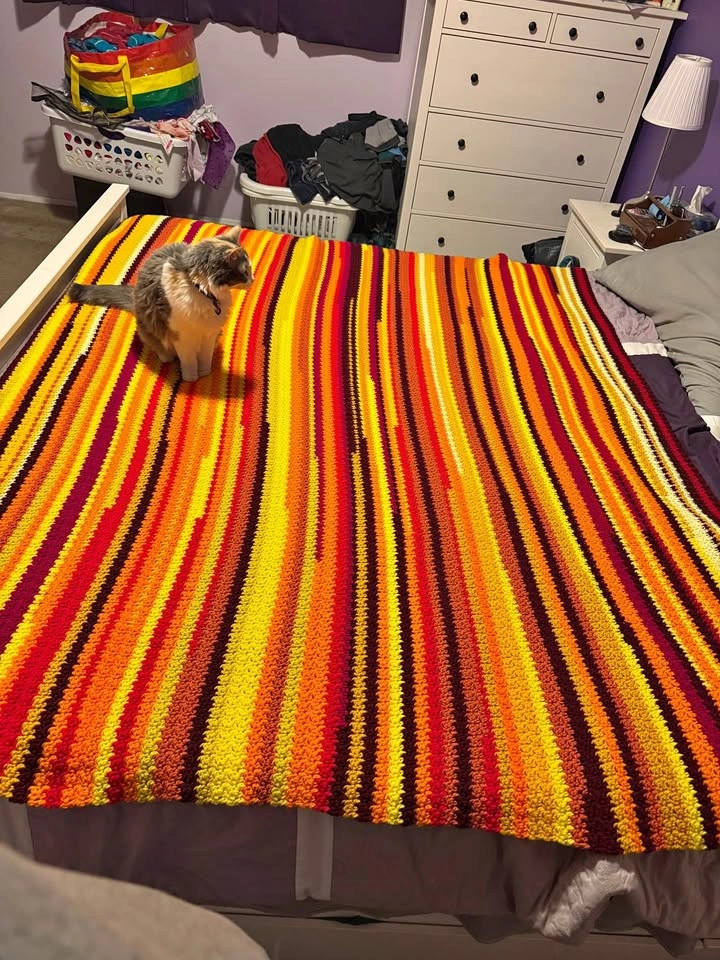 Large handmade blanket