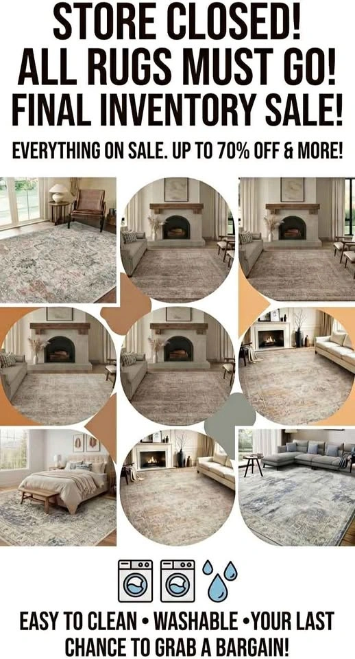 Store Closing Sale Area Rug