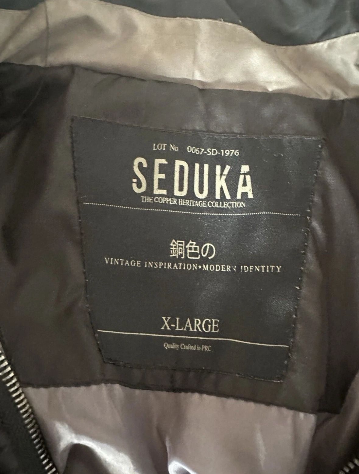 Beautiful Seduka Men Jacket X-Large - Zipper Repair Needed - photo 3