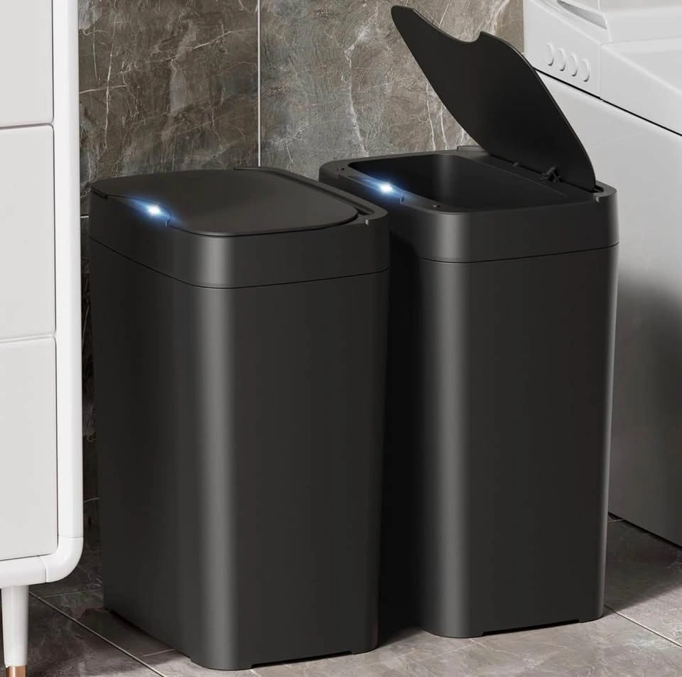 2 Pack Automatic Lit 2.7 Gal Trash Can, Smart Garbage Can Touchl - photo 2