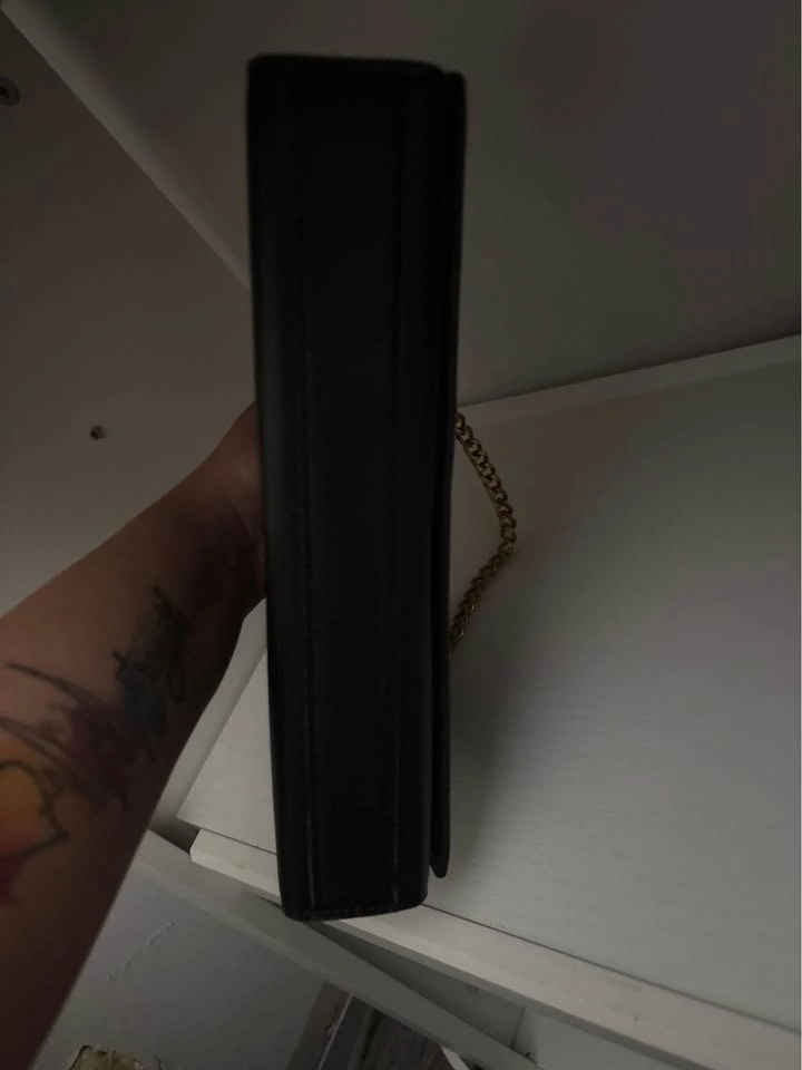 Black Gold Chain Evening Clutch / Crossbody Bag - photo 5