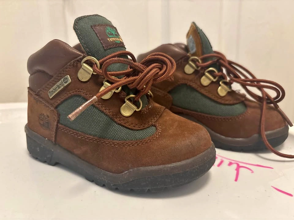 Toddler Timberland Field Boot Brown/Green Size 8 Toddler