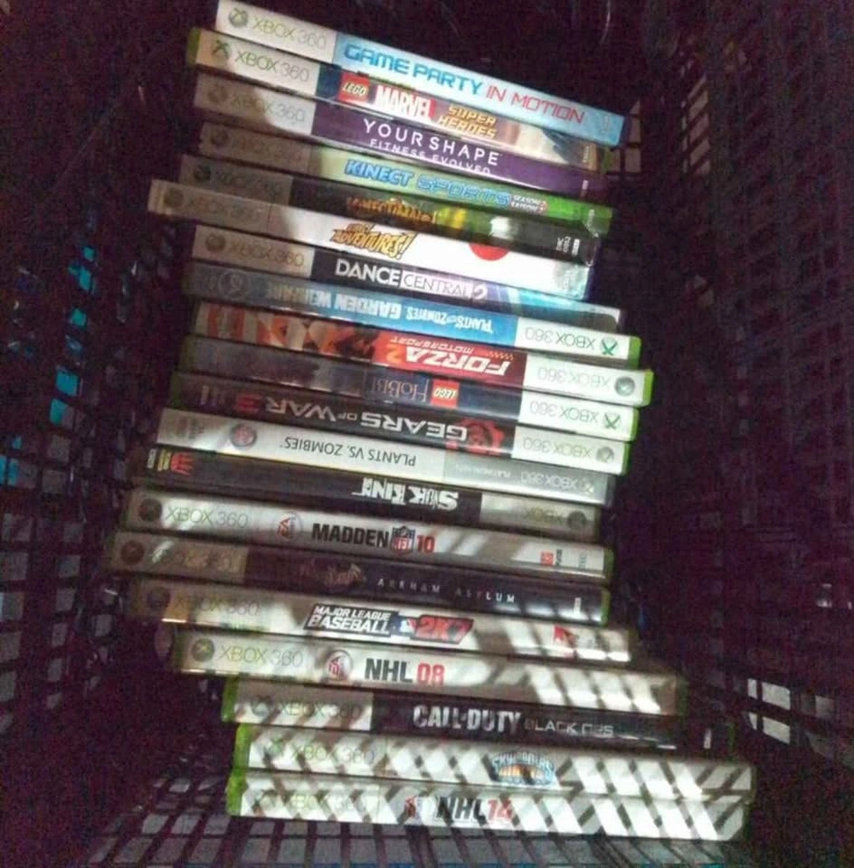 Xbox 360 Console with Games