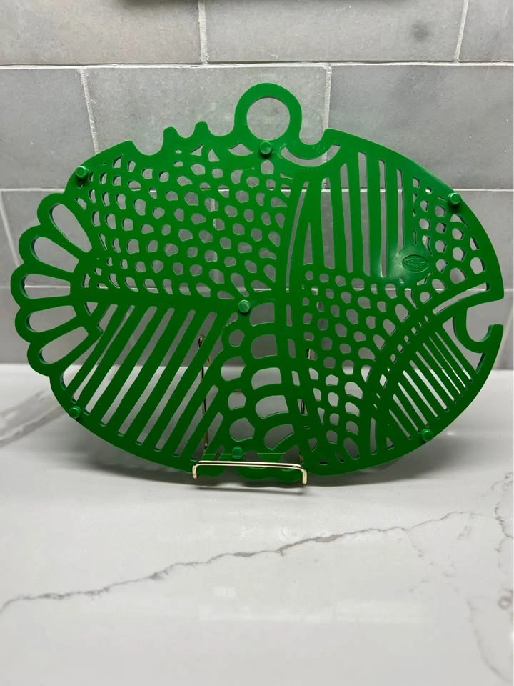 Kelly Green Dansk Fish Trivet by Gunnar Cyrén (1970s) - photo 2
