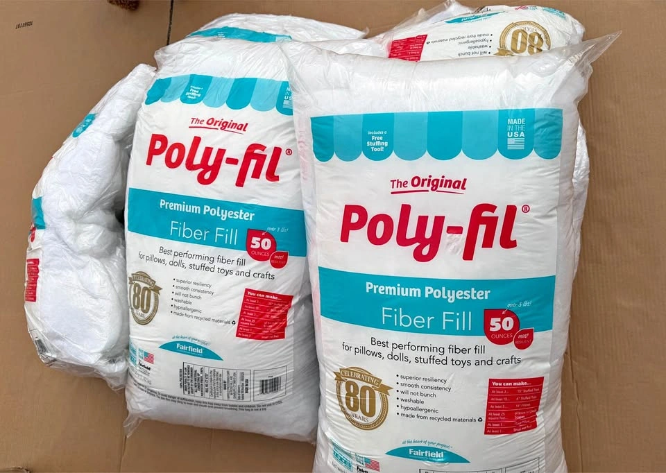 Poly-Fil Premium Polyester Fiber Fill - 5 Bags