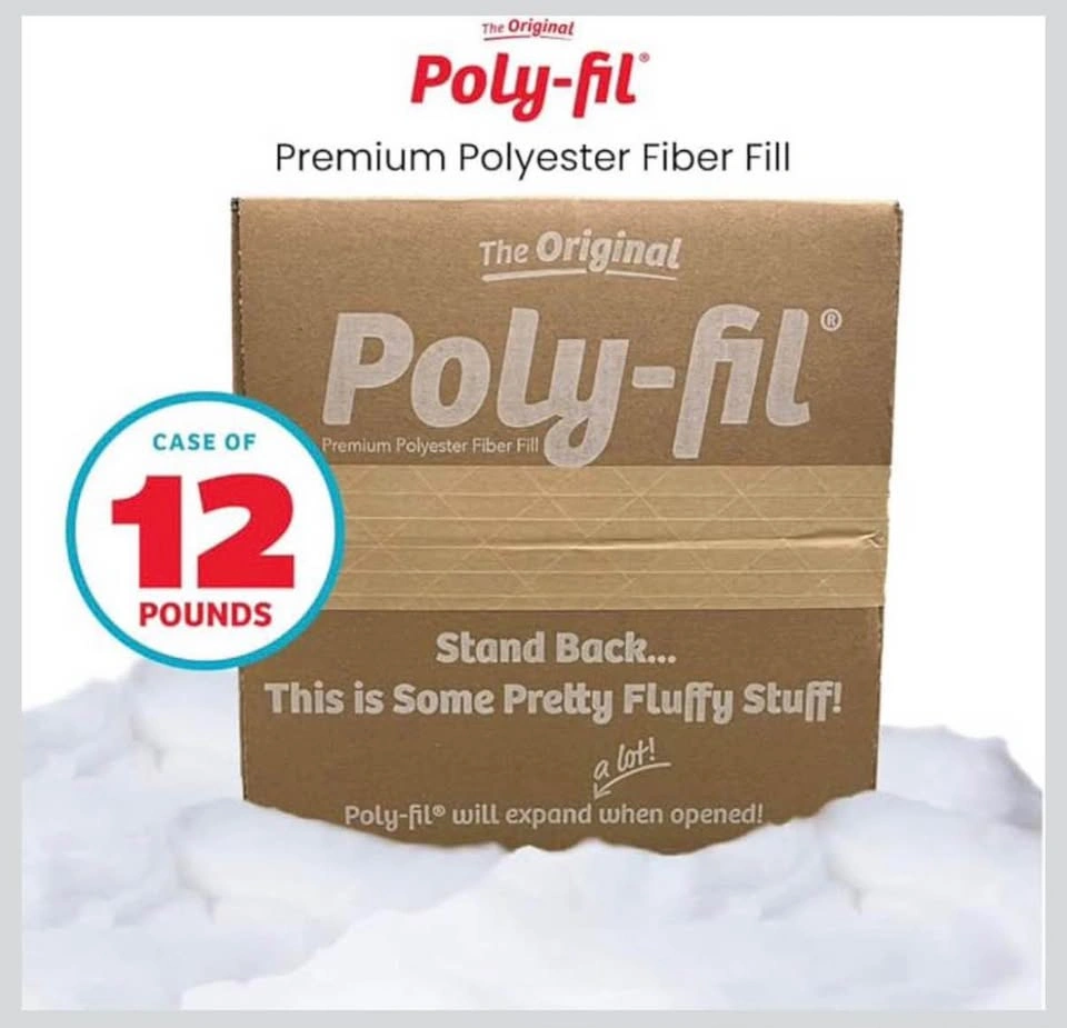 Poly-Fil Premium Polyester Fiber Fill - 5 Bags - photo 2