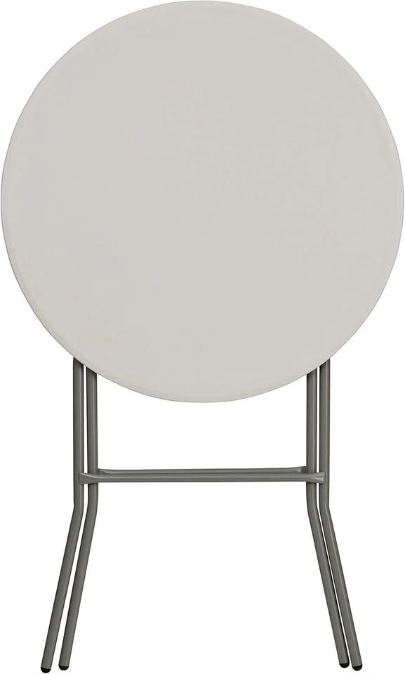4x Flash Furniture 31.5” Round Bar Height Folding Table - White
