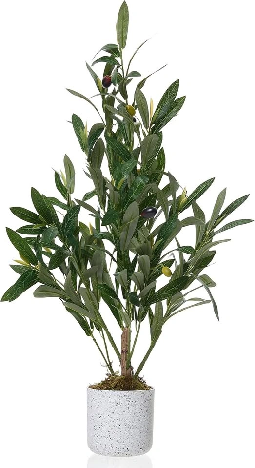 GAOMON 24" Artificial Olive Tree with White Planter - photo 5