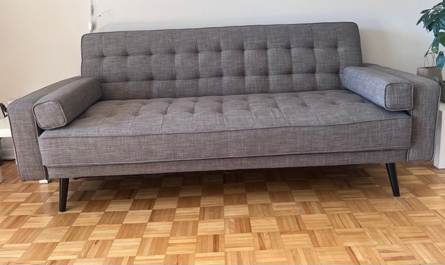 Moving Sale - Like-New Grey Futon