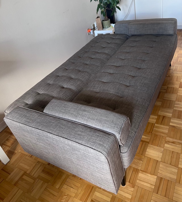 Moving Sale - Like-New Grey Futon - photo 3