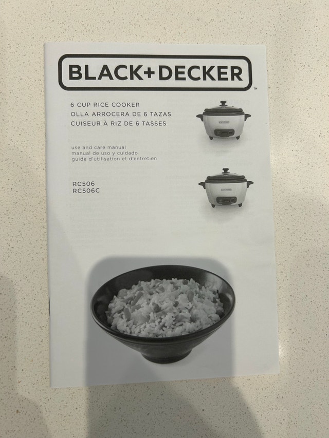 6-Cup Black + Decker Rice Cooker - photo 5