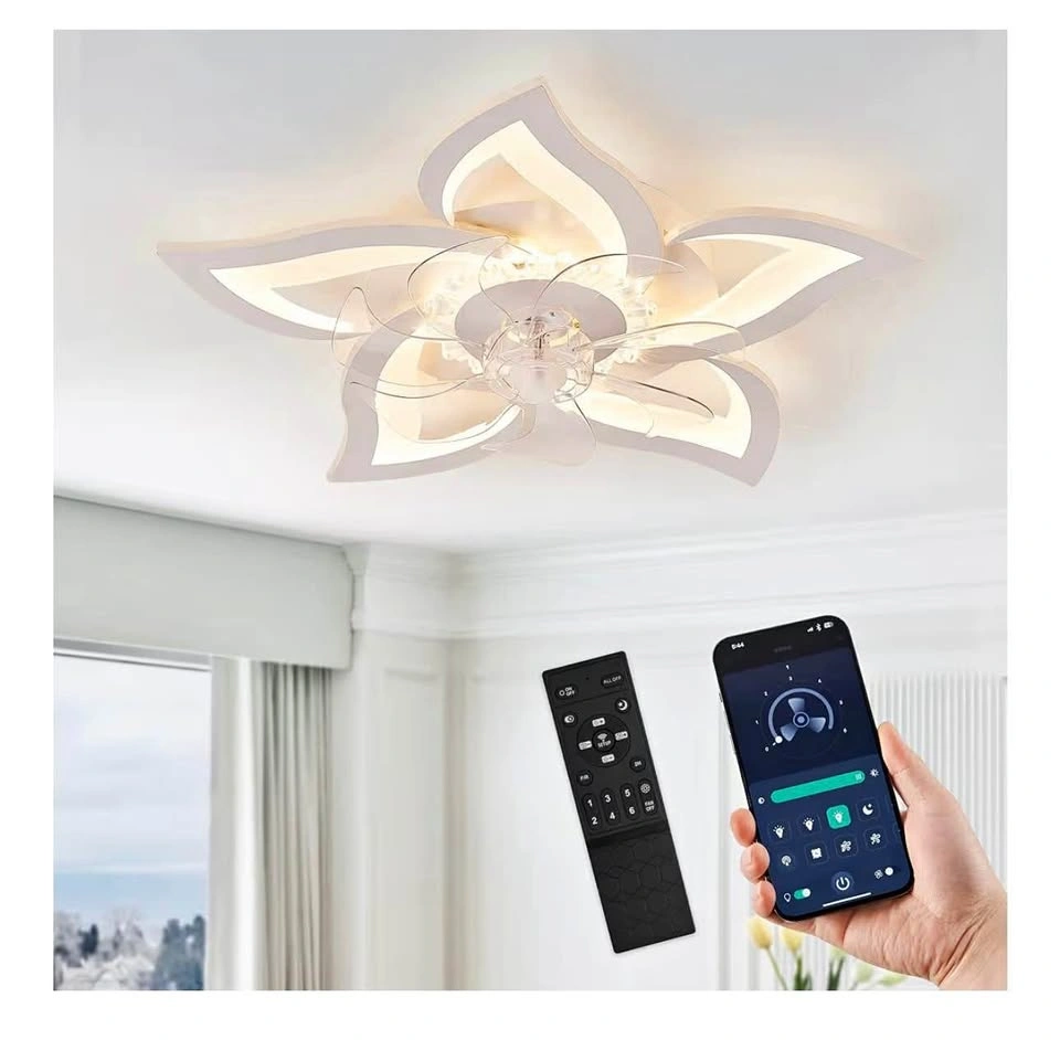 LEDIARY Flower Ceiling Fan with Light