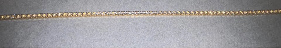 18” Gold CZ Tennis Chain 💎 Super Iced Out ✨ - photo 2