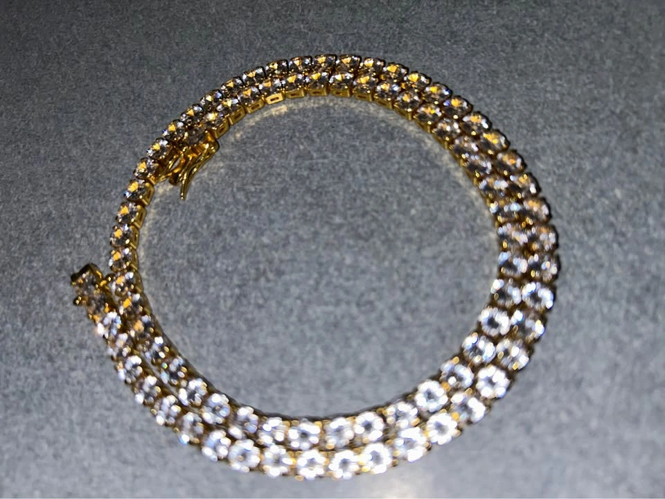 18” Gold CZ Tennis Chain 💎 Super Iced Out ✨ - photo 5