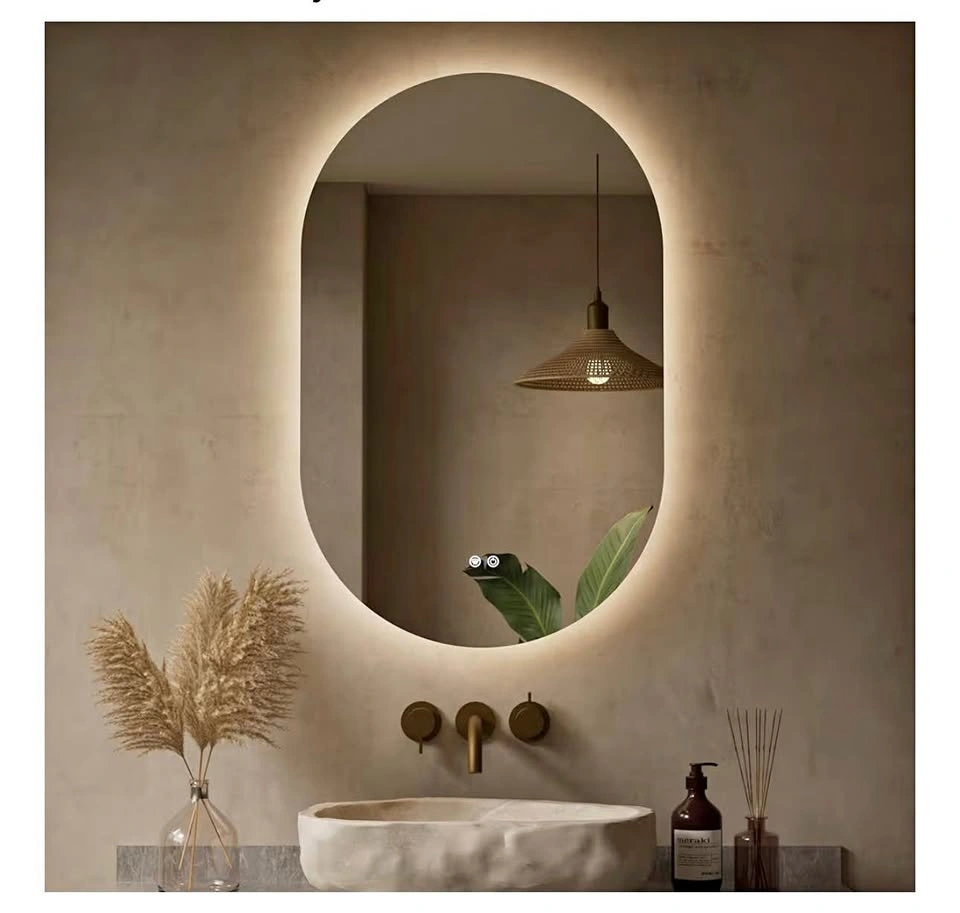 Keonjinn 32 x 20 Inch Backlit Bathroom Mirror