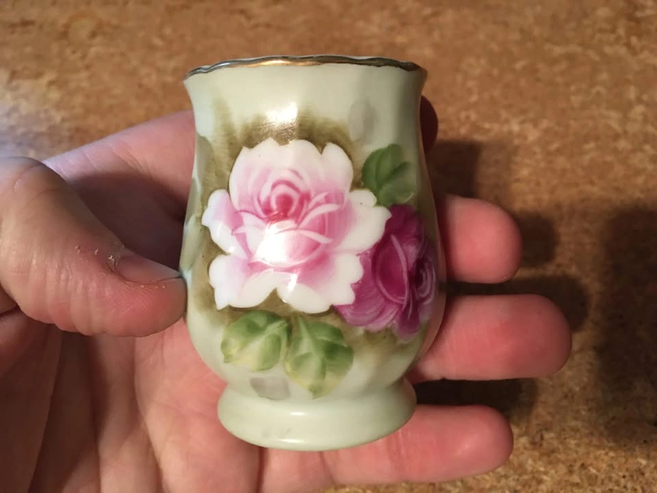Vintage Tii Wayzata Minnesota Flowers Seashell Dish & Creamer - photo 4