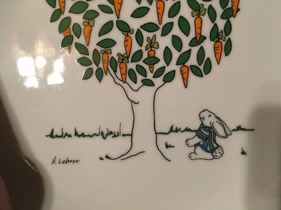 Oatmeal Studios Bunny & Carrot Plate 8.5" - photo 4