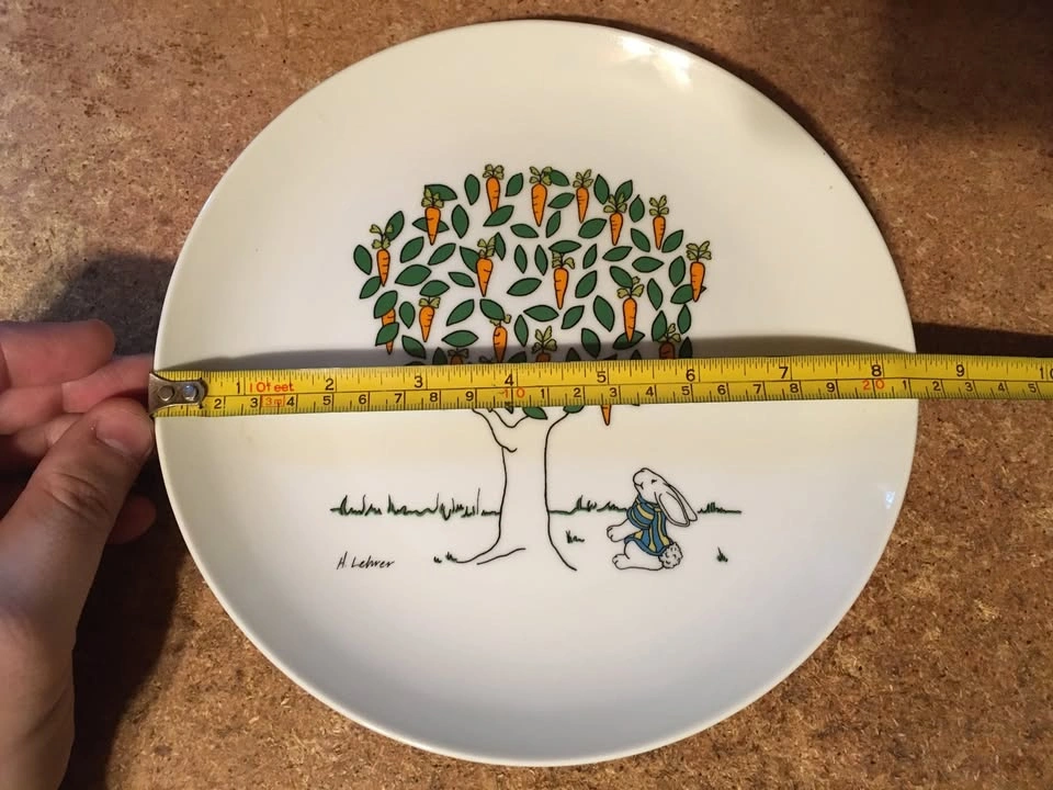 Oatmeal Studios Bunny & Carrot Plate 8.5" - photo 5