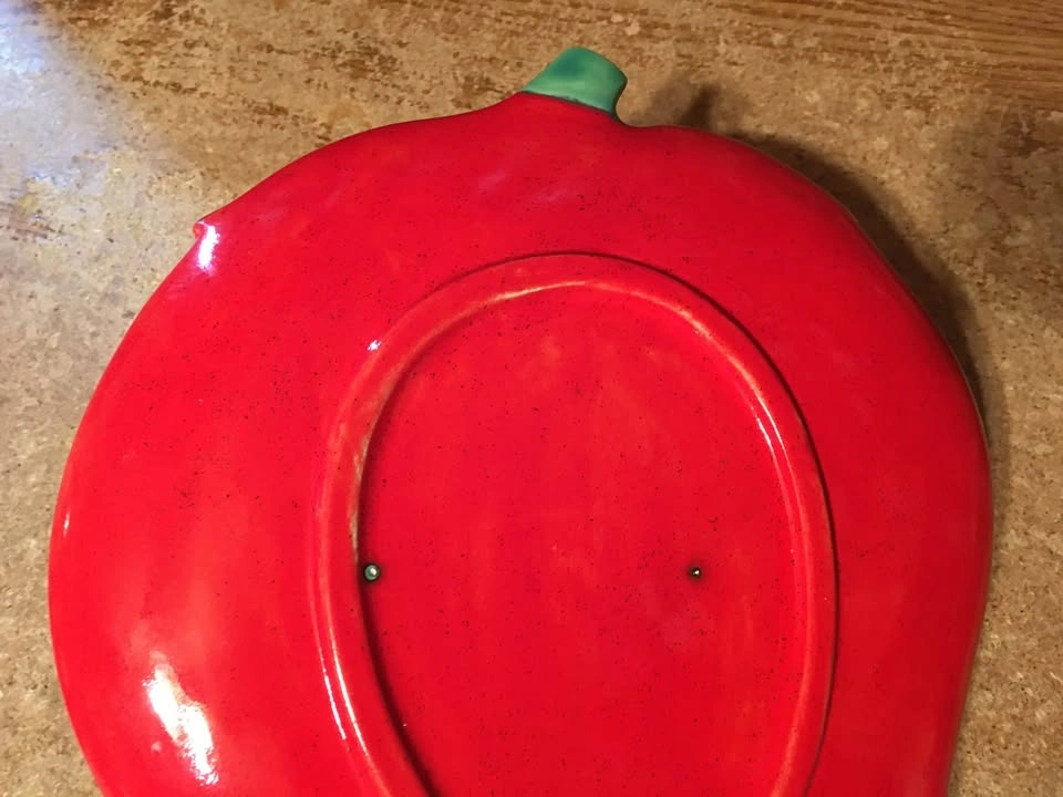 VINTAGE CERAMIC STRAWBERRY PLATTER 11.5" X 9" - photo 5