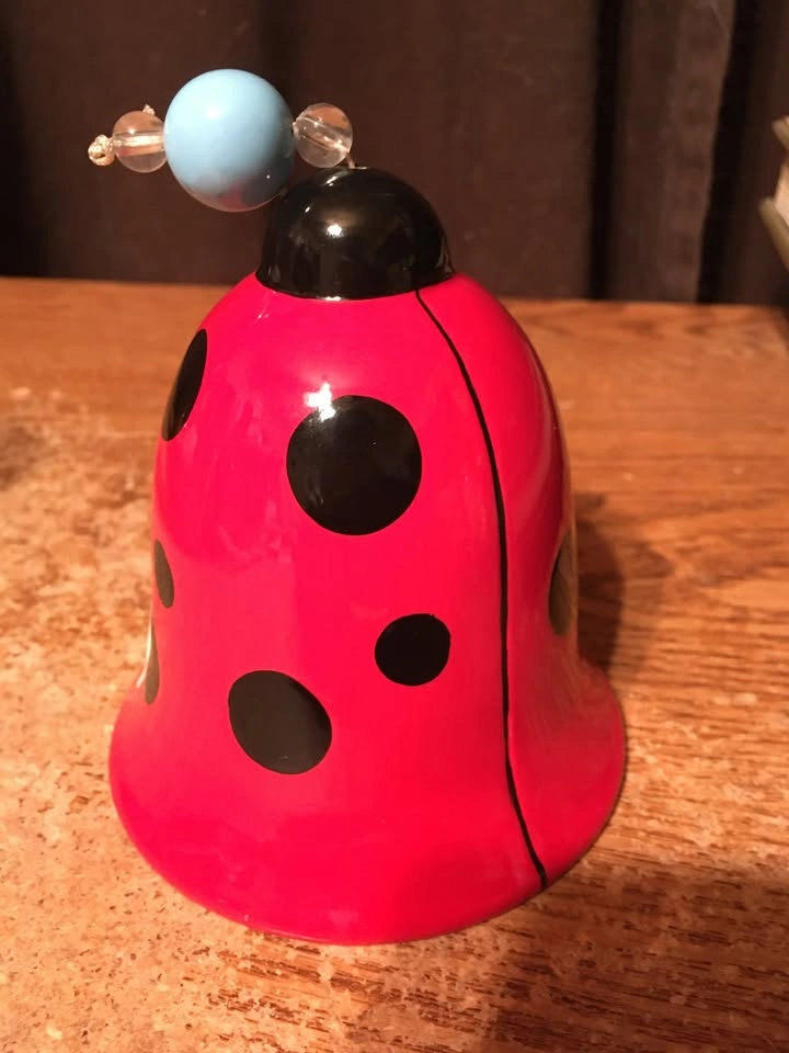 Ladybug Windchime Garden Critter Ceramic Garden Decor - photo 3