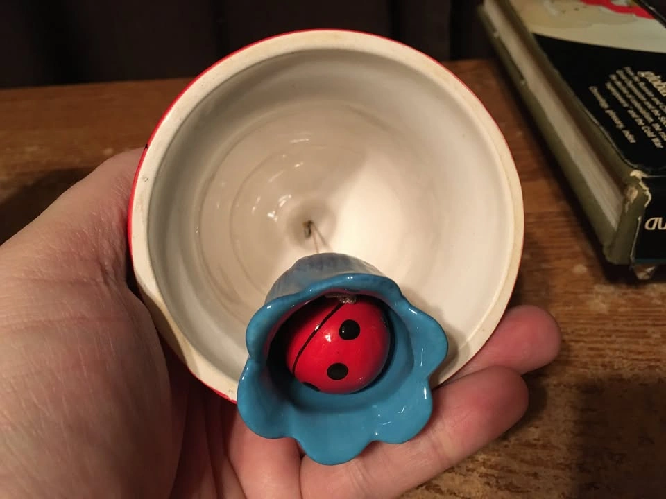 Ladybug Windchime Garden Critter Ceramic Garden Decor - photo 4