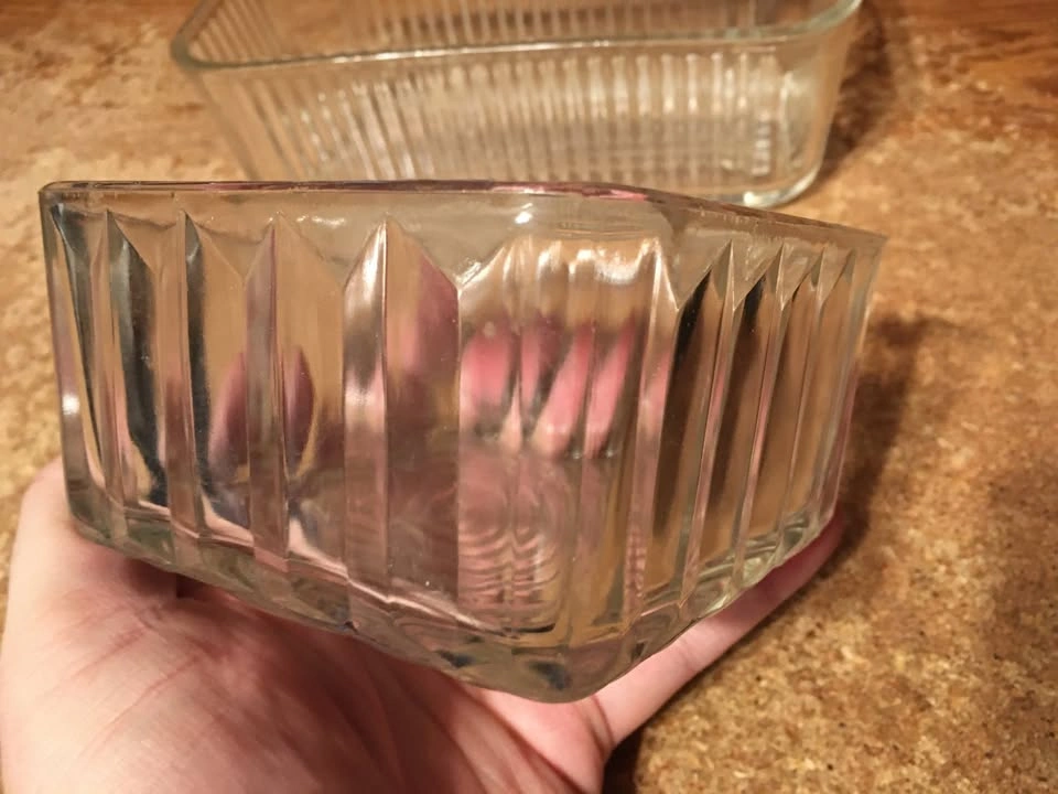 Clear Ribbed Glass Bowl & Refrigerator Dish - photo 4