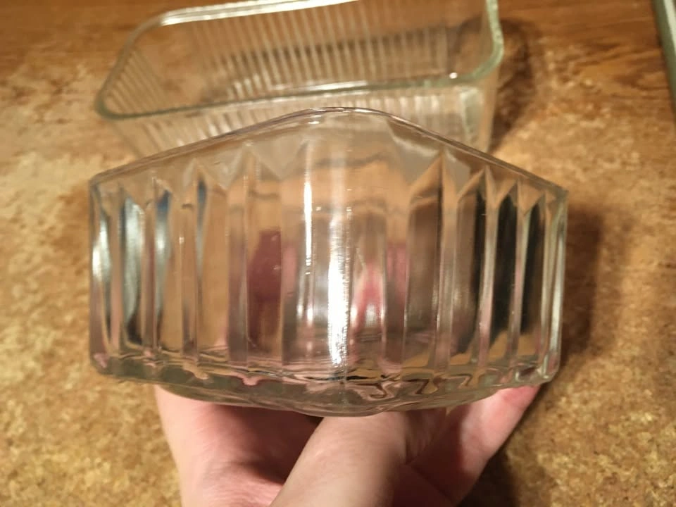 Clear Ribbed Glass Bowl & Refrigerator Dish - photo 5