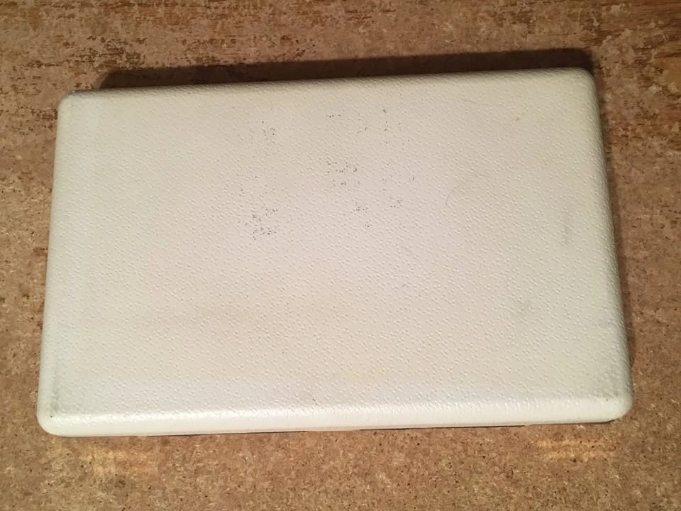 Vintage White & Green Fleur De Lis Travel Hard Case - photo 4