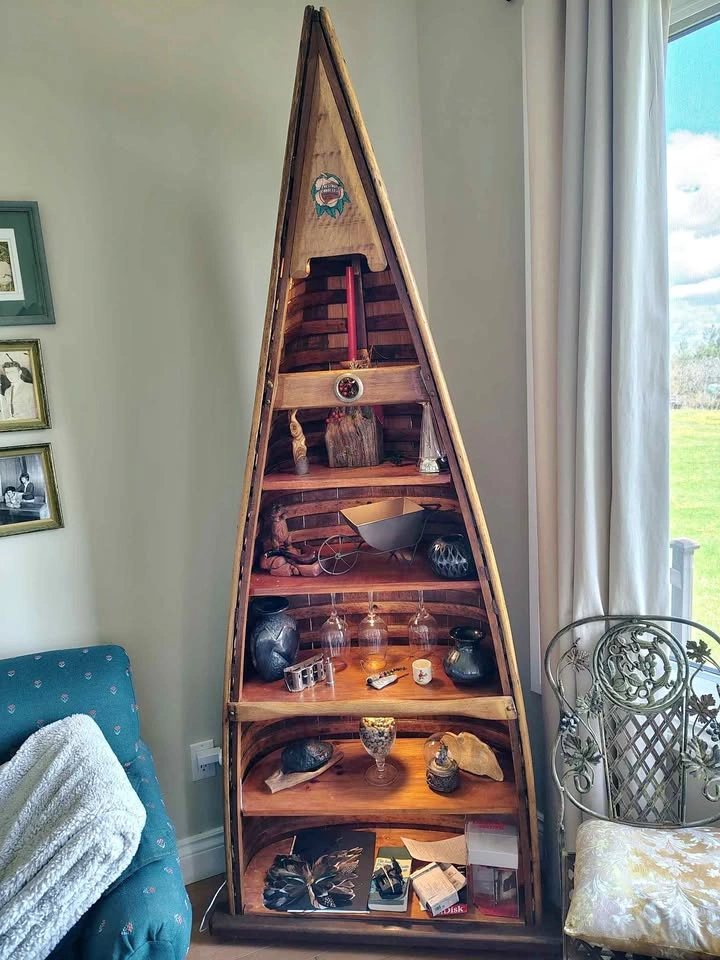 Beautiful canoe shelf