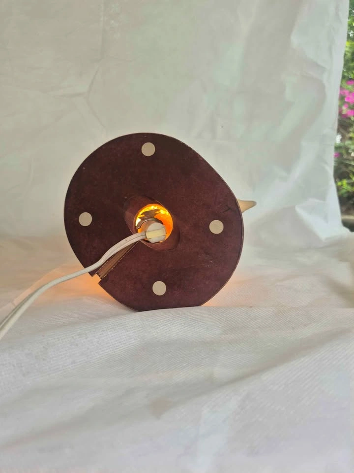 Dolphin lamp rare vintage works - photo 4