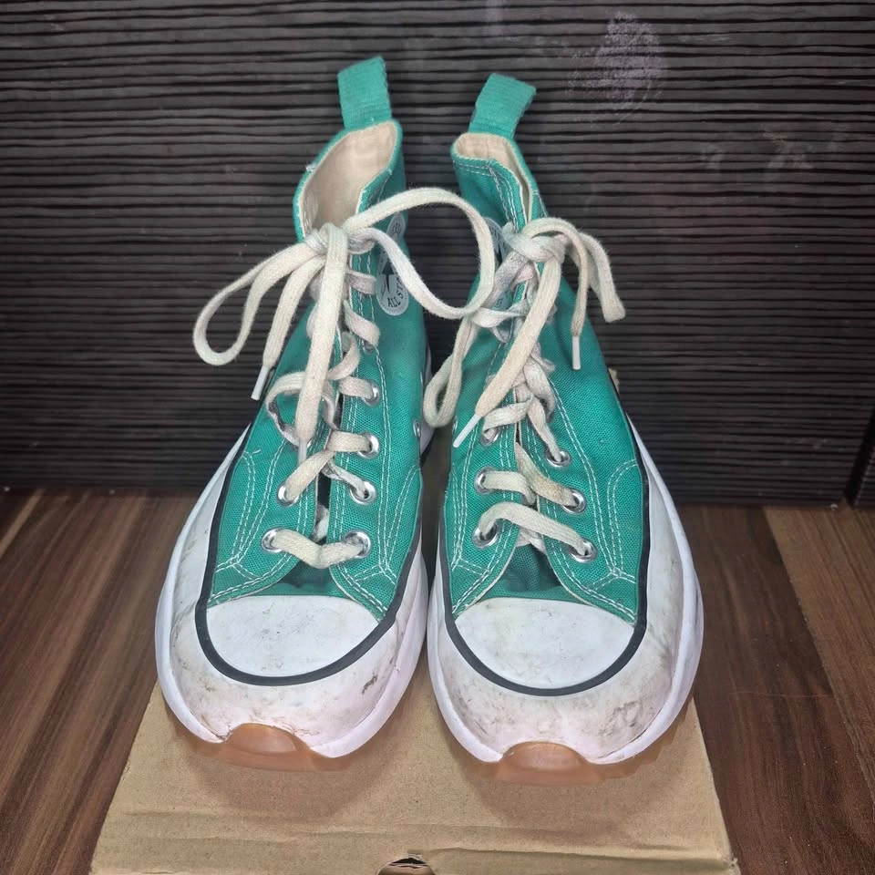 Converse Run Star Hike High Top Sneakers - Teal size 6 - photo 2