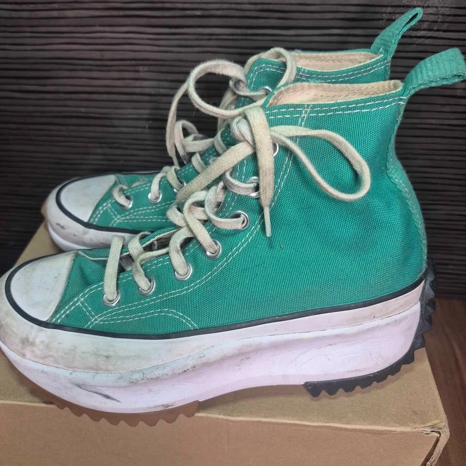 Converse Run Star Hike High Top Sneakers - Teal size 6 - photo 3