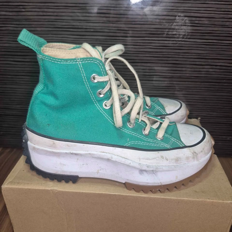 Converse Run Star Hike High Top Sneakers - Teal size 6 - photo 5