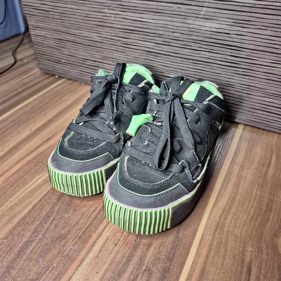 MSCHF Gobstomper Sour Edition US 6W Sneakers Black Green
